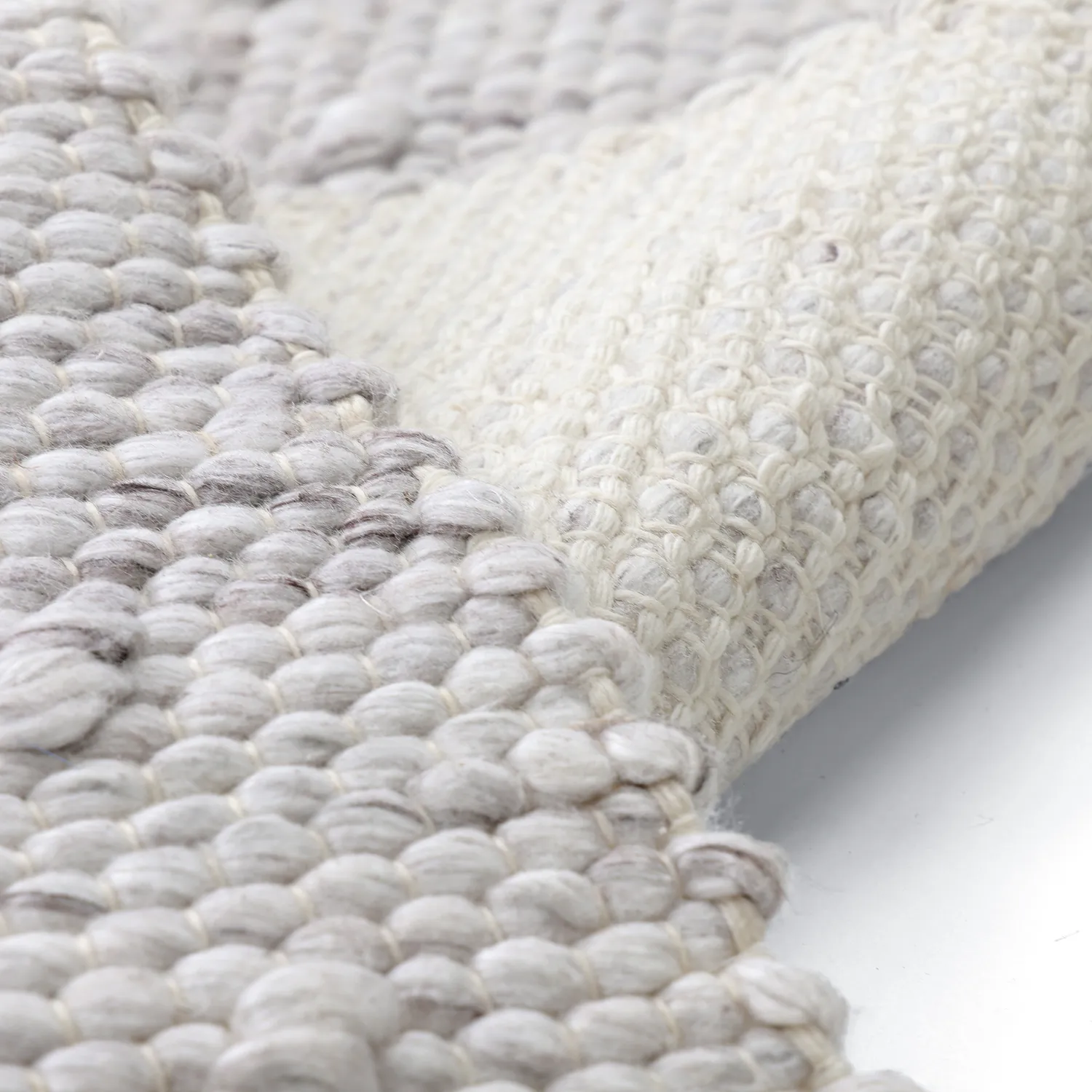 Tæpper til indendørs/udendørs brug - Todi Wool Look (grå/beige)