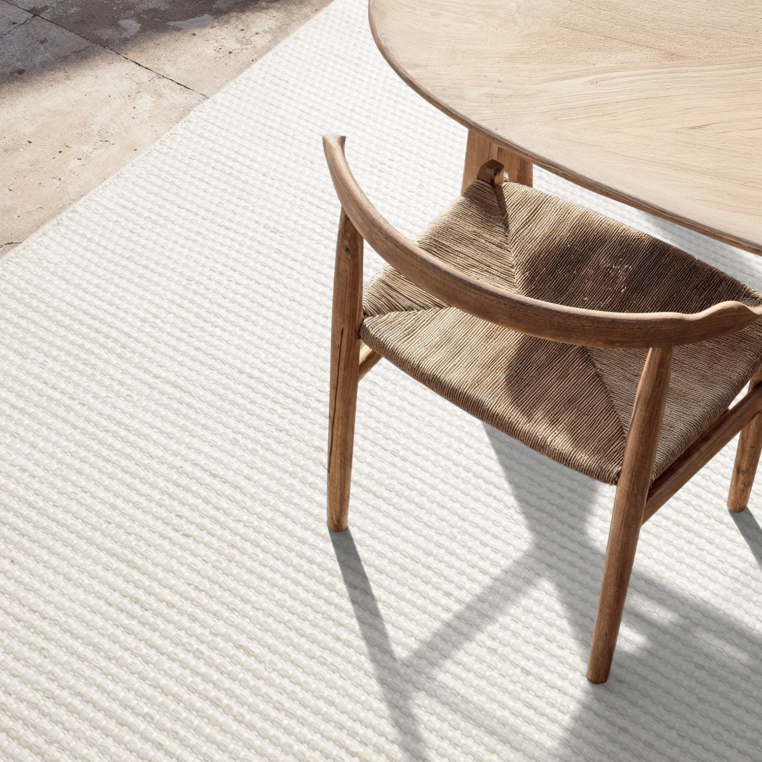 Tæpper til indendørs/udendørs brug - Coastal Wool Look (fløde)