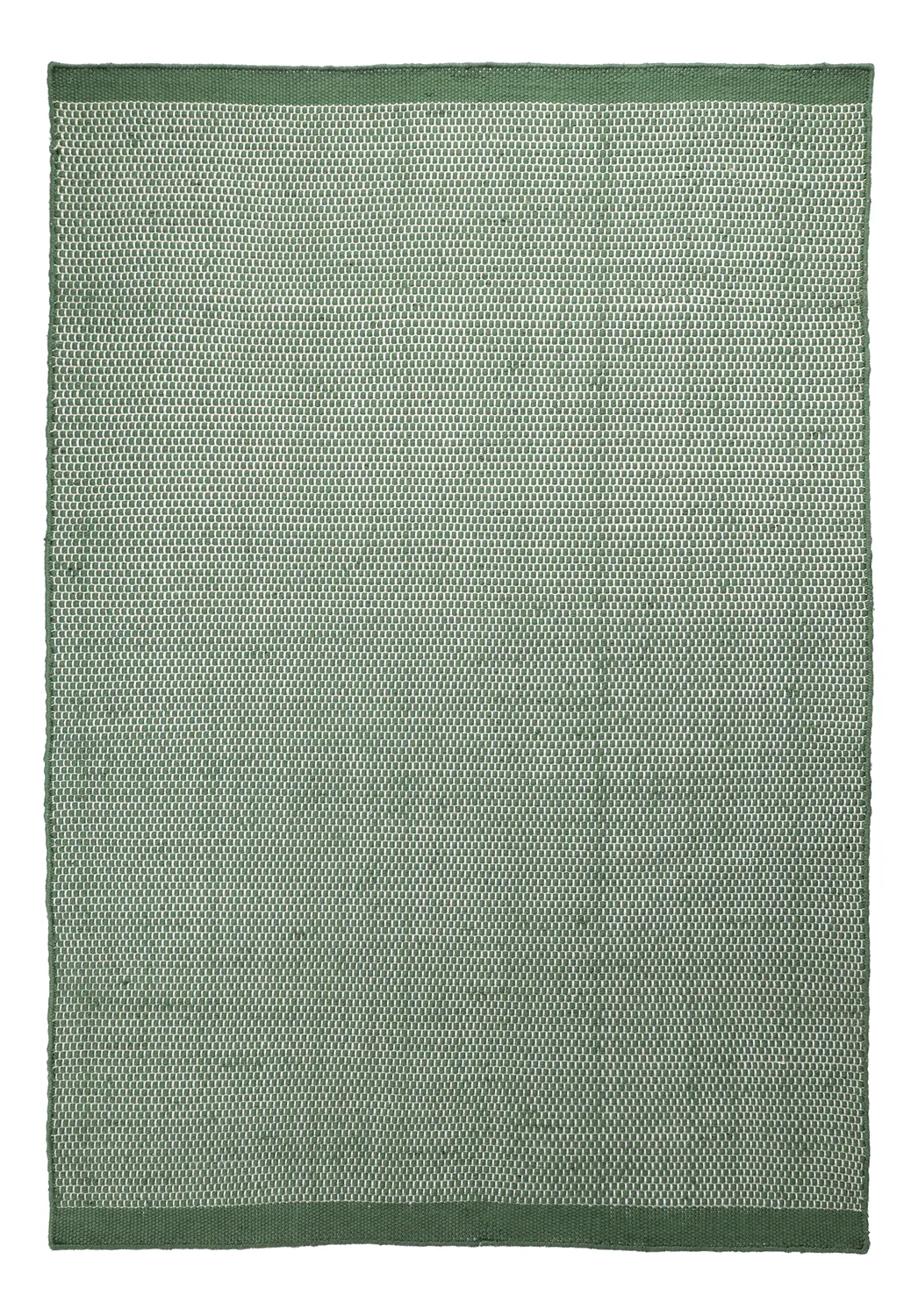 Tæpper til indendørs/udendørs brug - Coastal Wool Look (grøn/hvid)