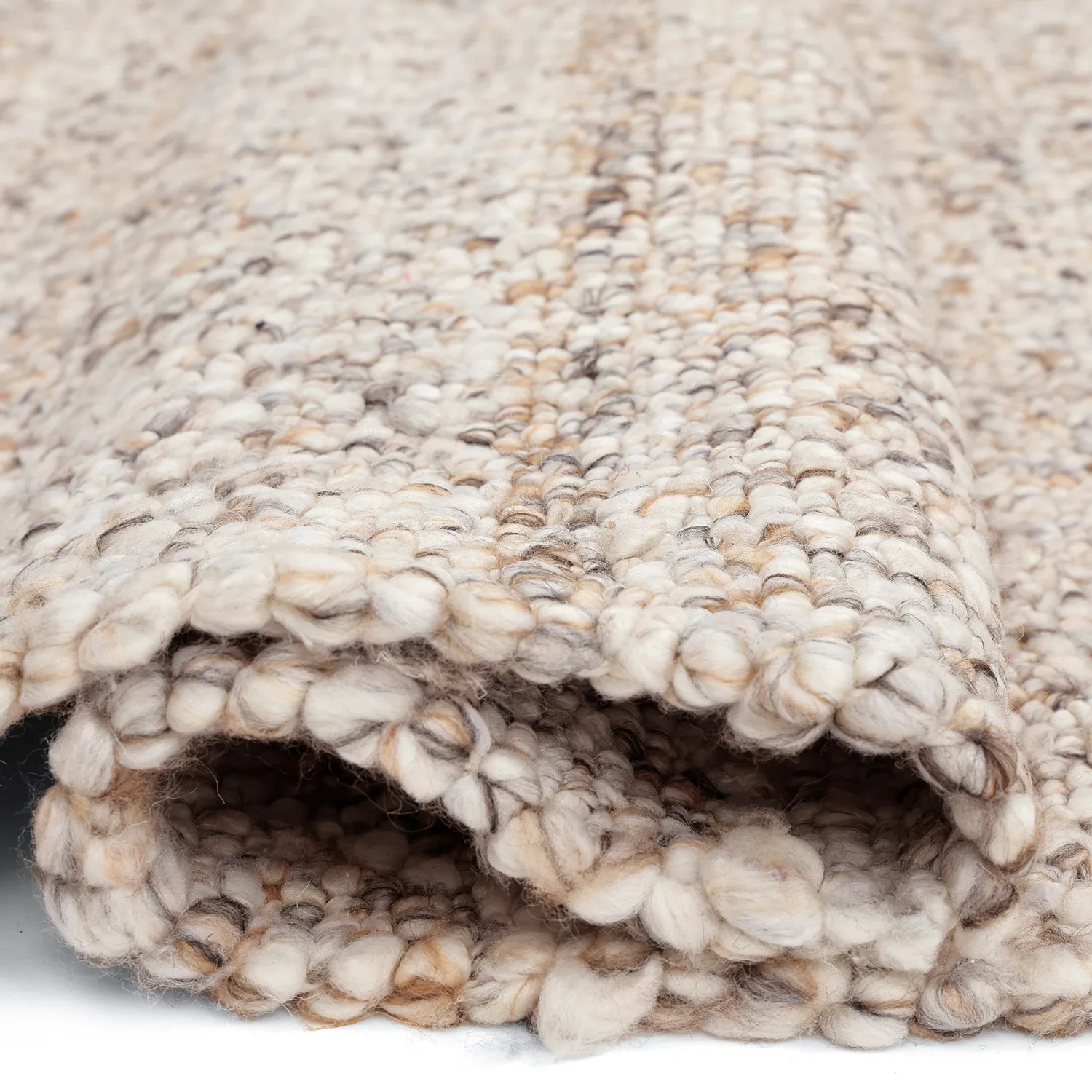 Tæpper til indendørs/udendørs brug - Milford Wool Look (grå/beige)