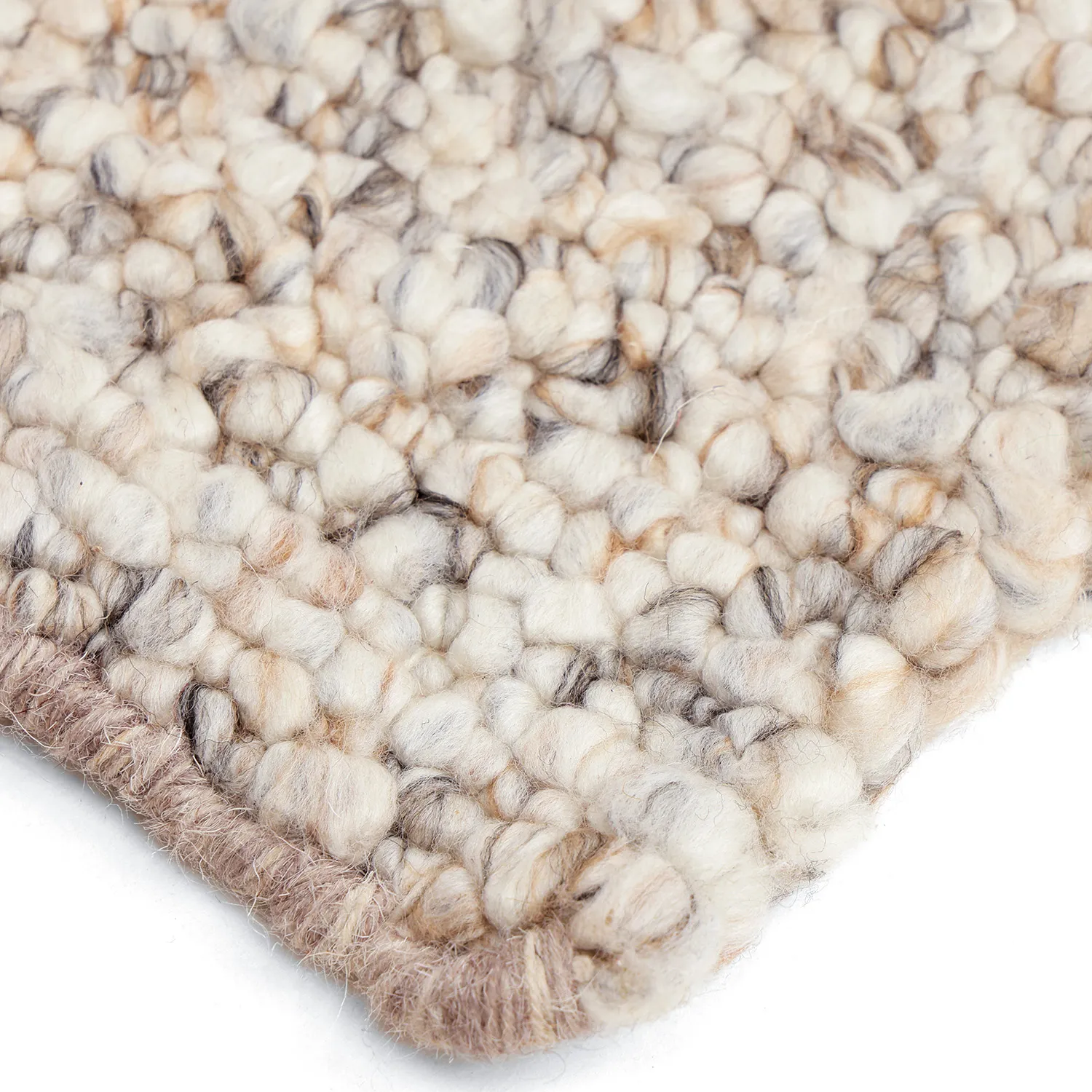 Tæpper til indendørs/udendørs brug - Milford Wool Look (grå/beige)