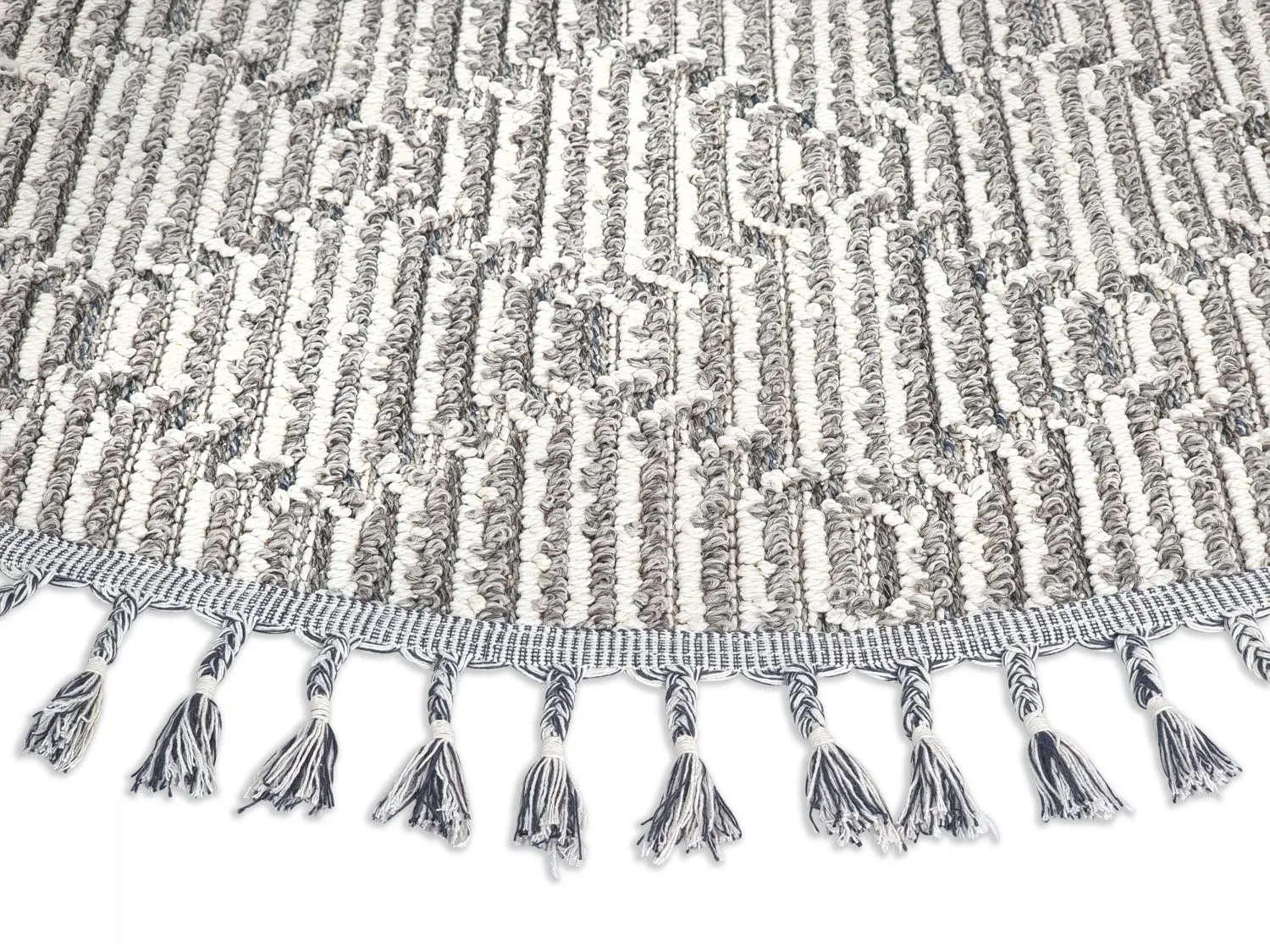 Runde tæpper - Indoor/Outdoor Jordan (grå)