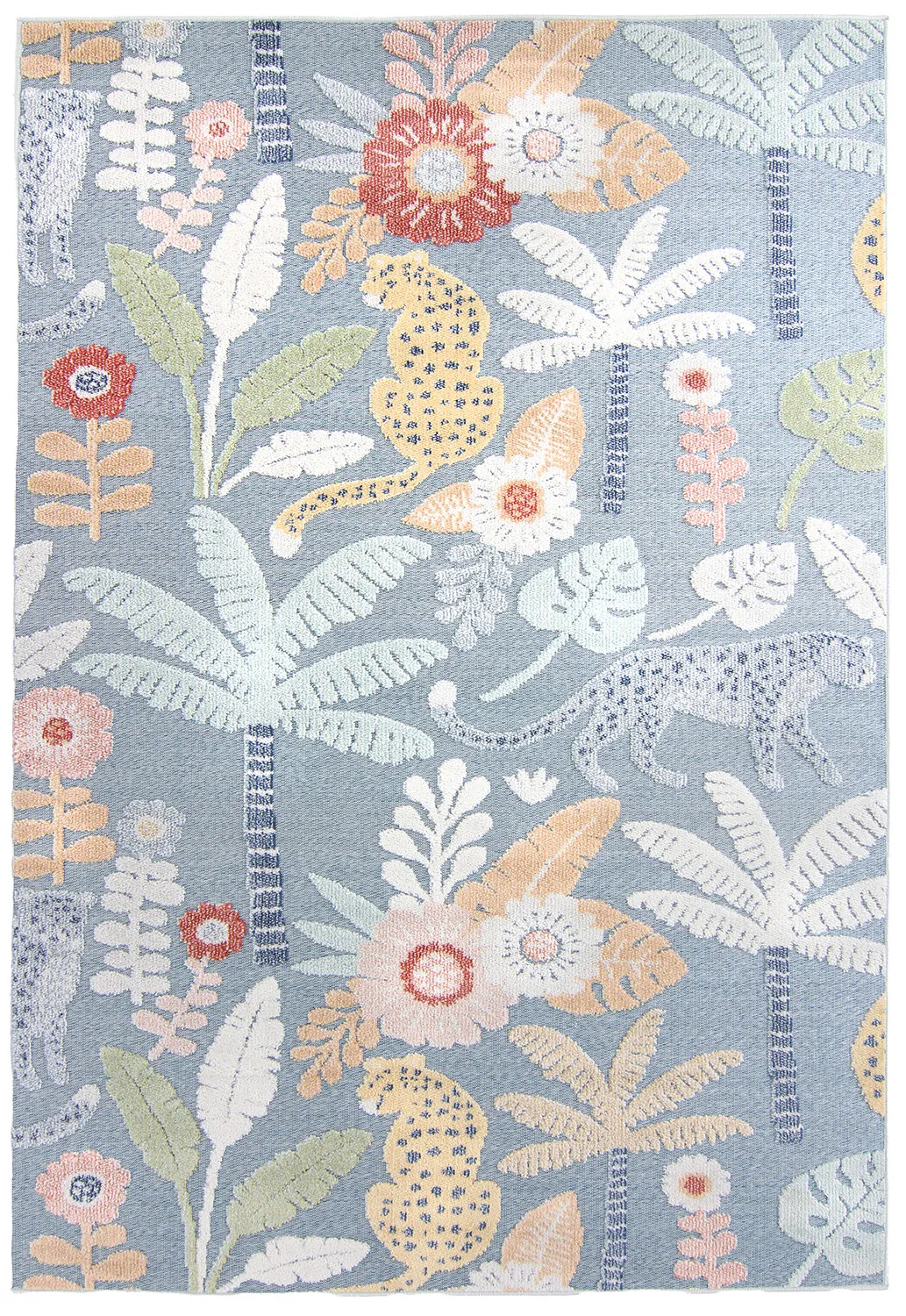 Tæpper til indendørs/udendørs brug - Rhodes (blå/multi)