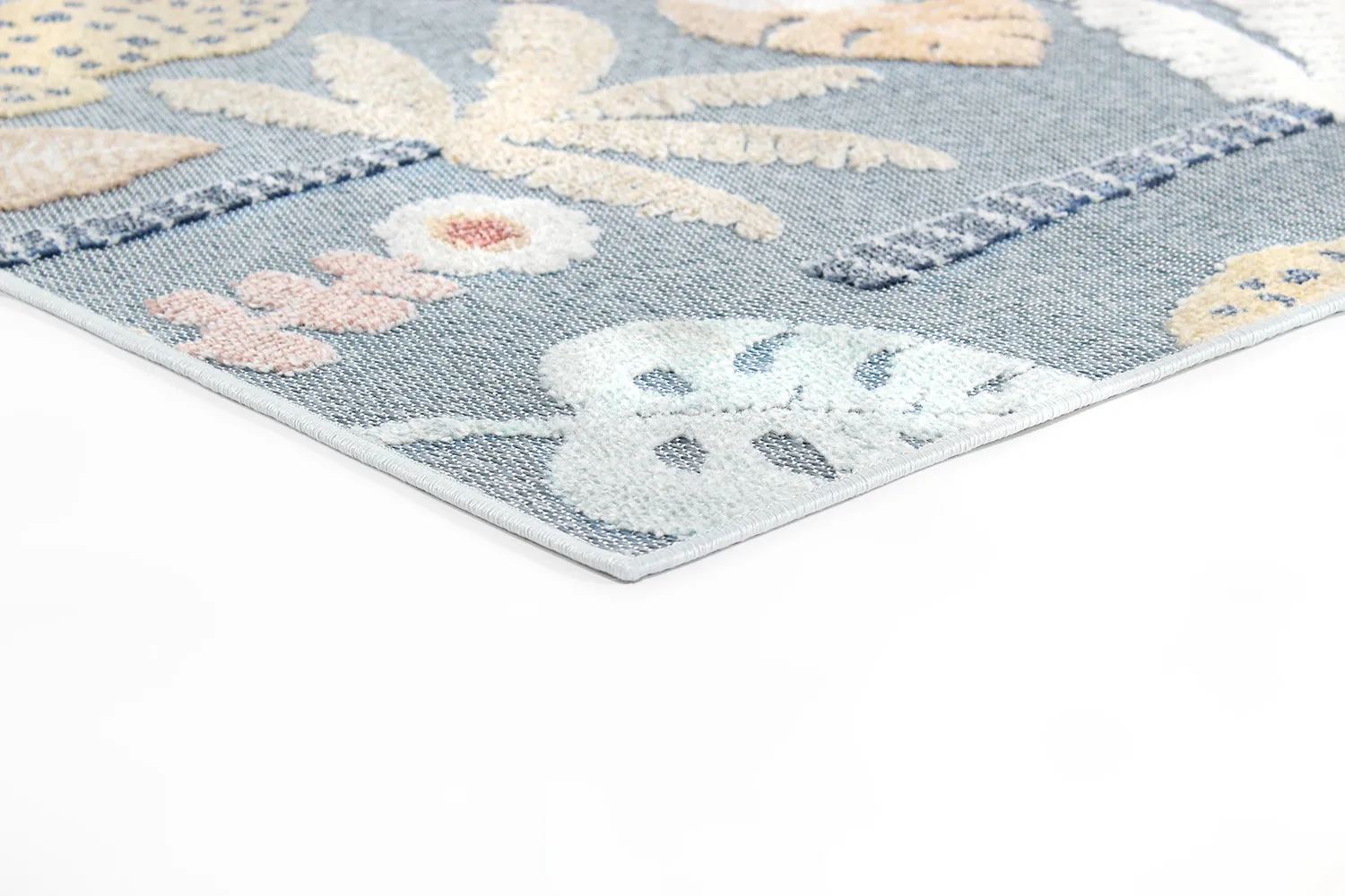 Tæpper til indendørs/udendørs brug - Rhodes (blå/multi)