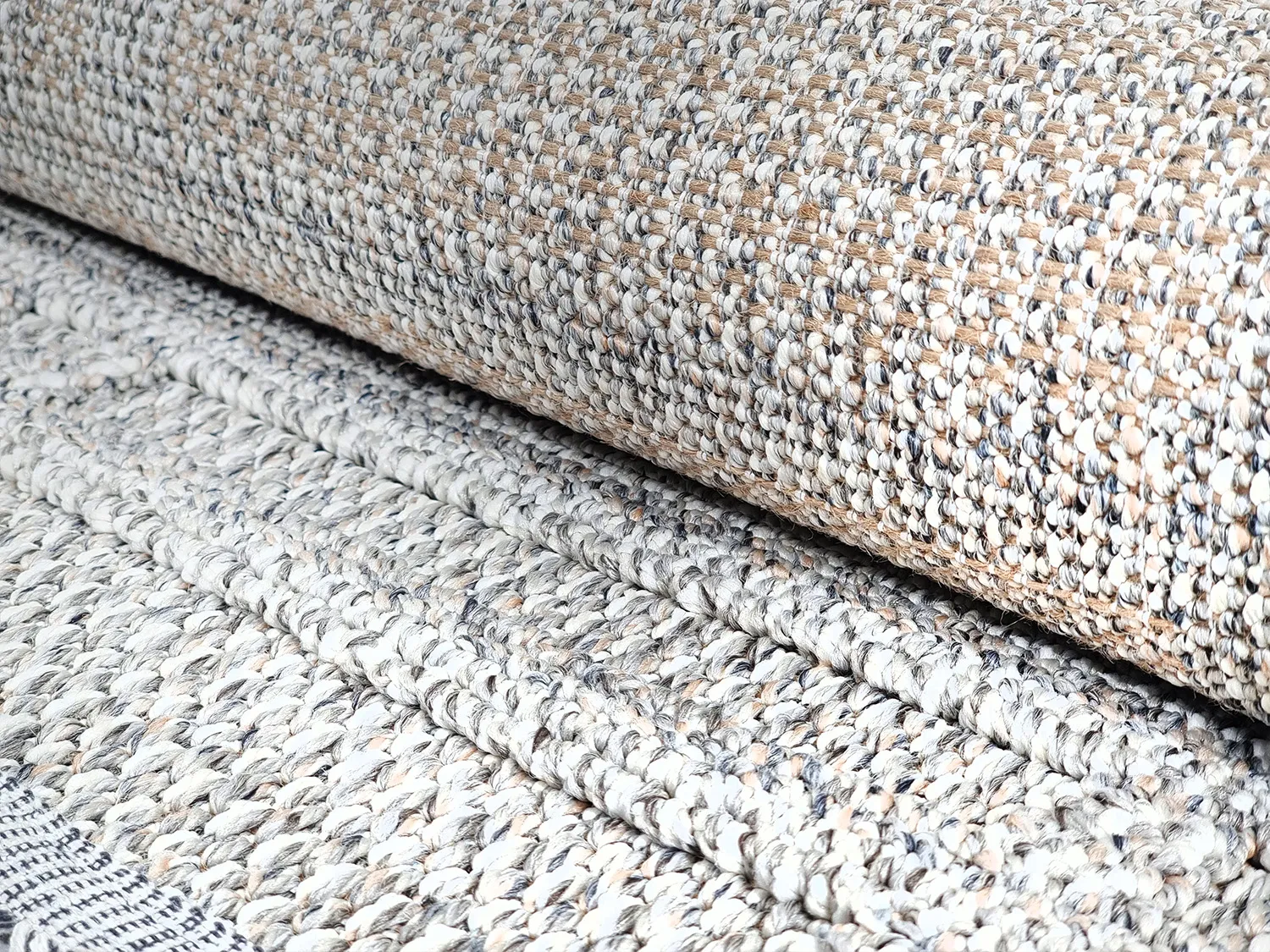 Runde tæpper - Indoor/Outdoor Victoria (grå)