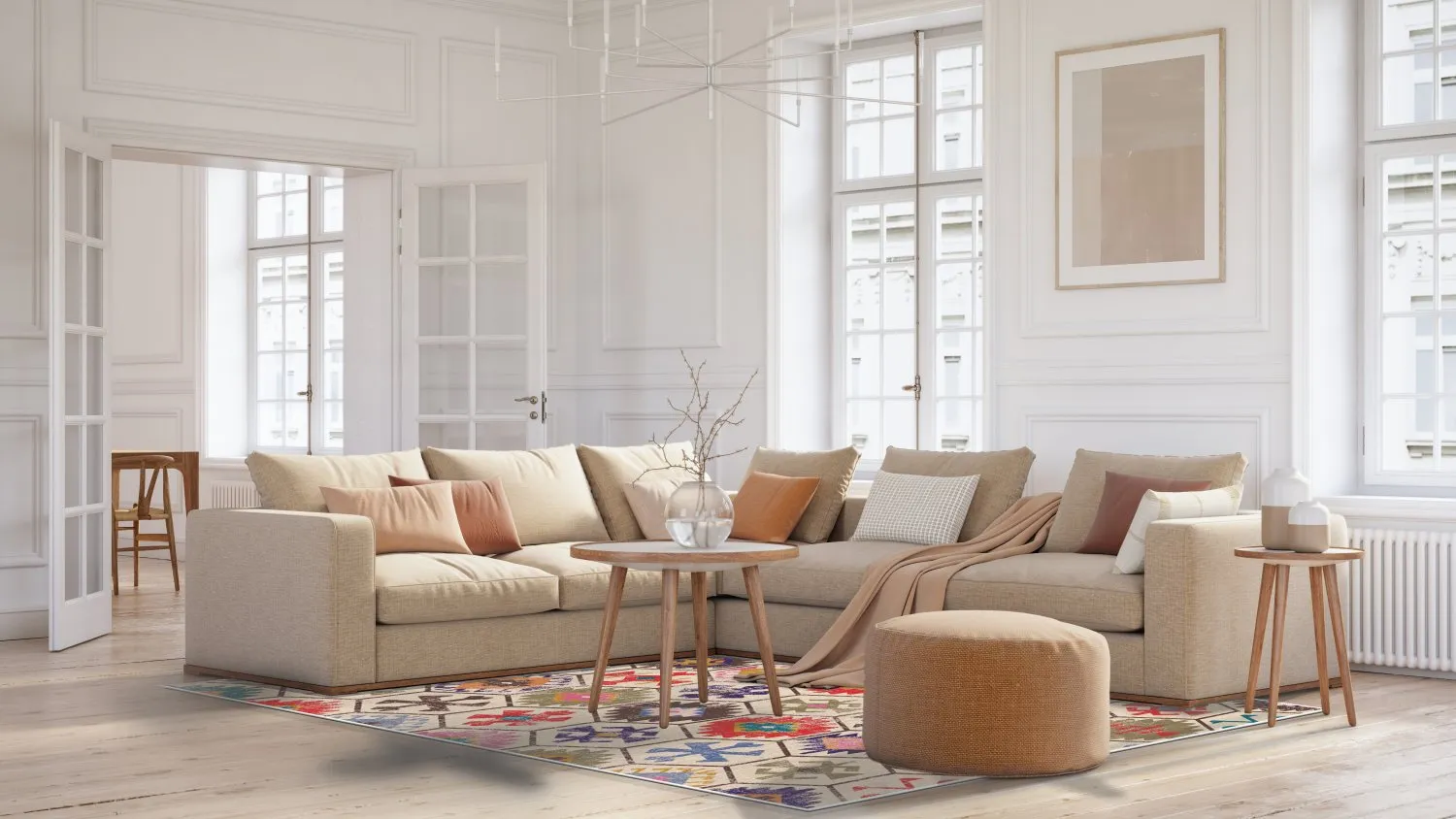 Wilton-tæppe - Kulu (multi)