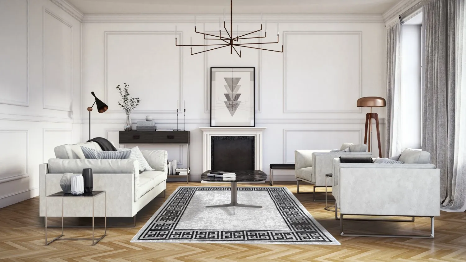 Wilton-tæppe - Kuba (hvid)