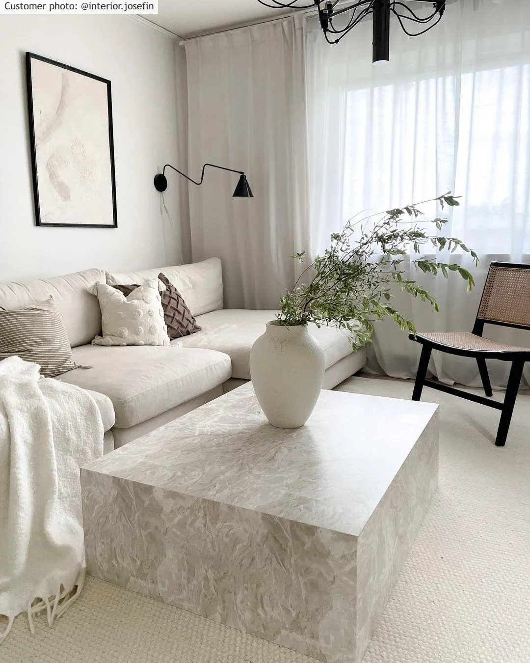 Uldtæppe - Coastal (creme)