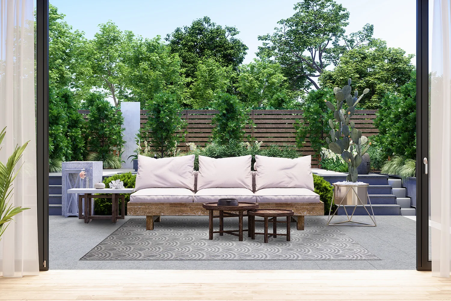 Tæpper til indendørs/udendørs brug - Odin (grå)