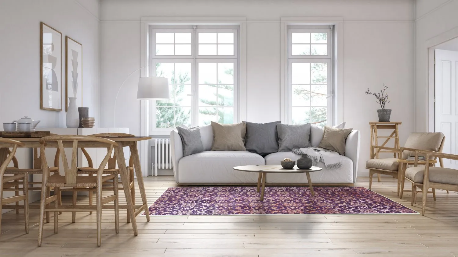 Wilton-tæppe - Palazzo (lilla)