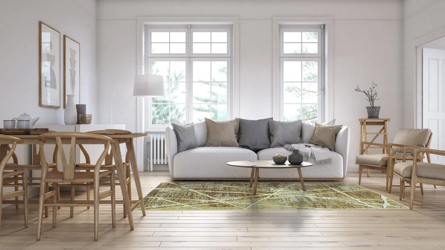 Wilton-tæppe - Lagos (beige)