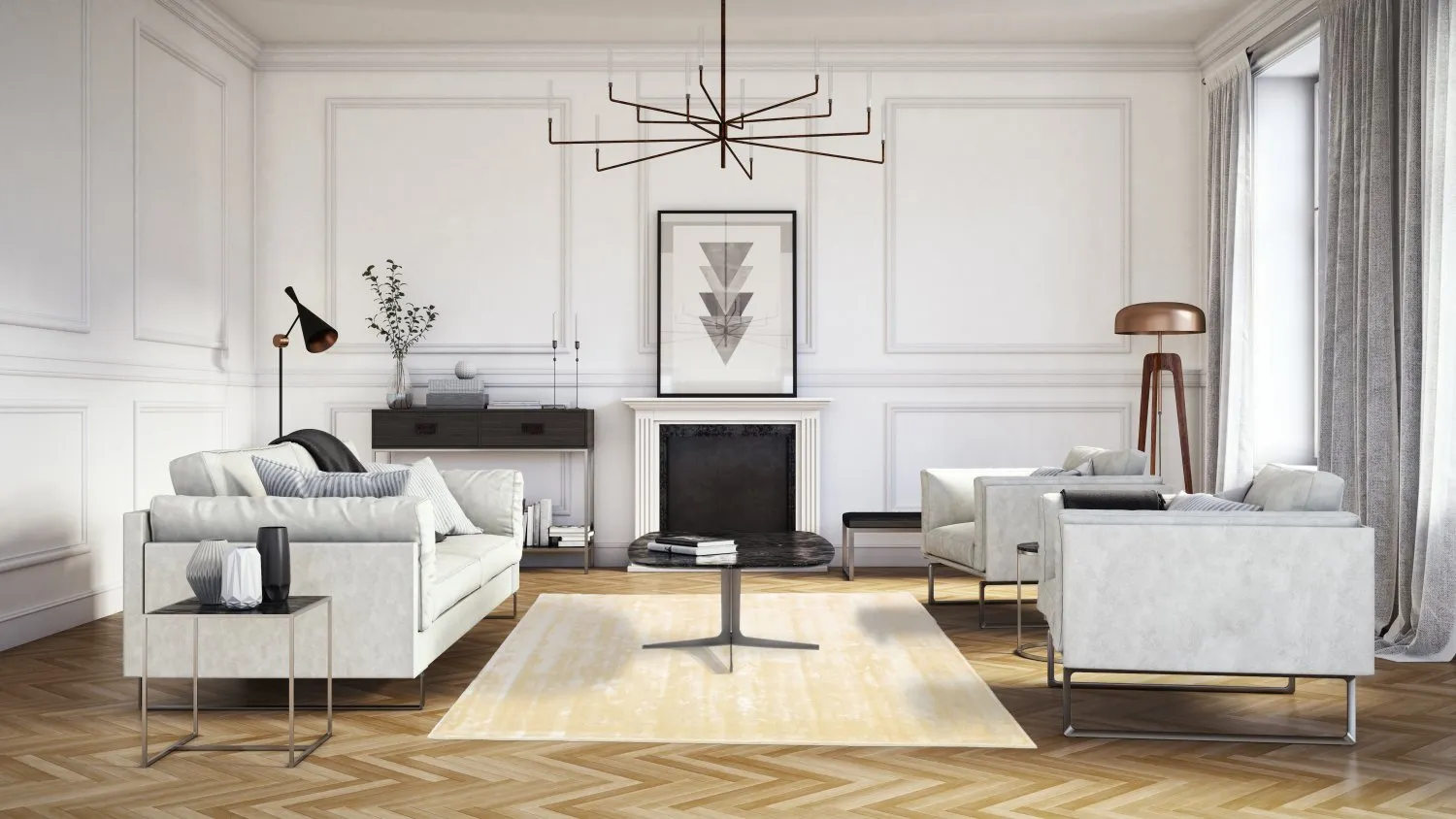 Viscose-tæppe - Jodhpur Special Luxury Edition (gul)