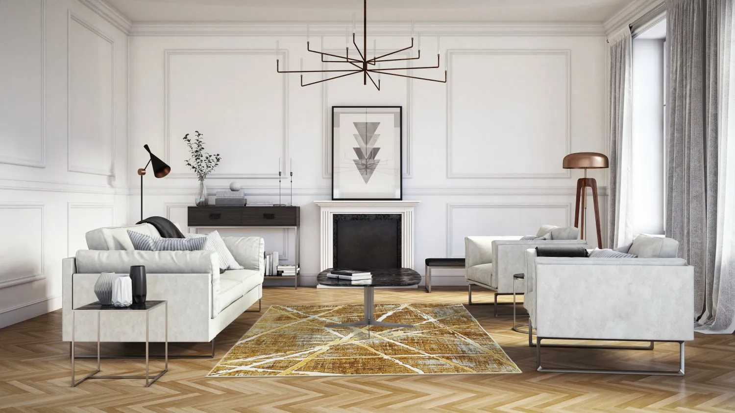 Wilton-tæppe - Lagos (brun)