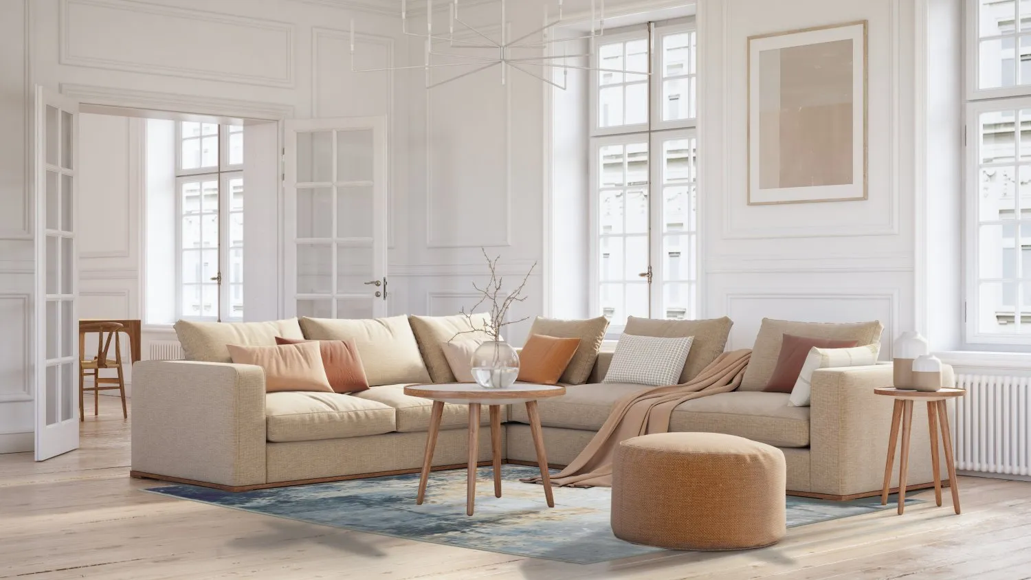 Wilton-tæppe - Melazzo (grå/multi)