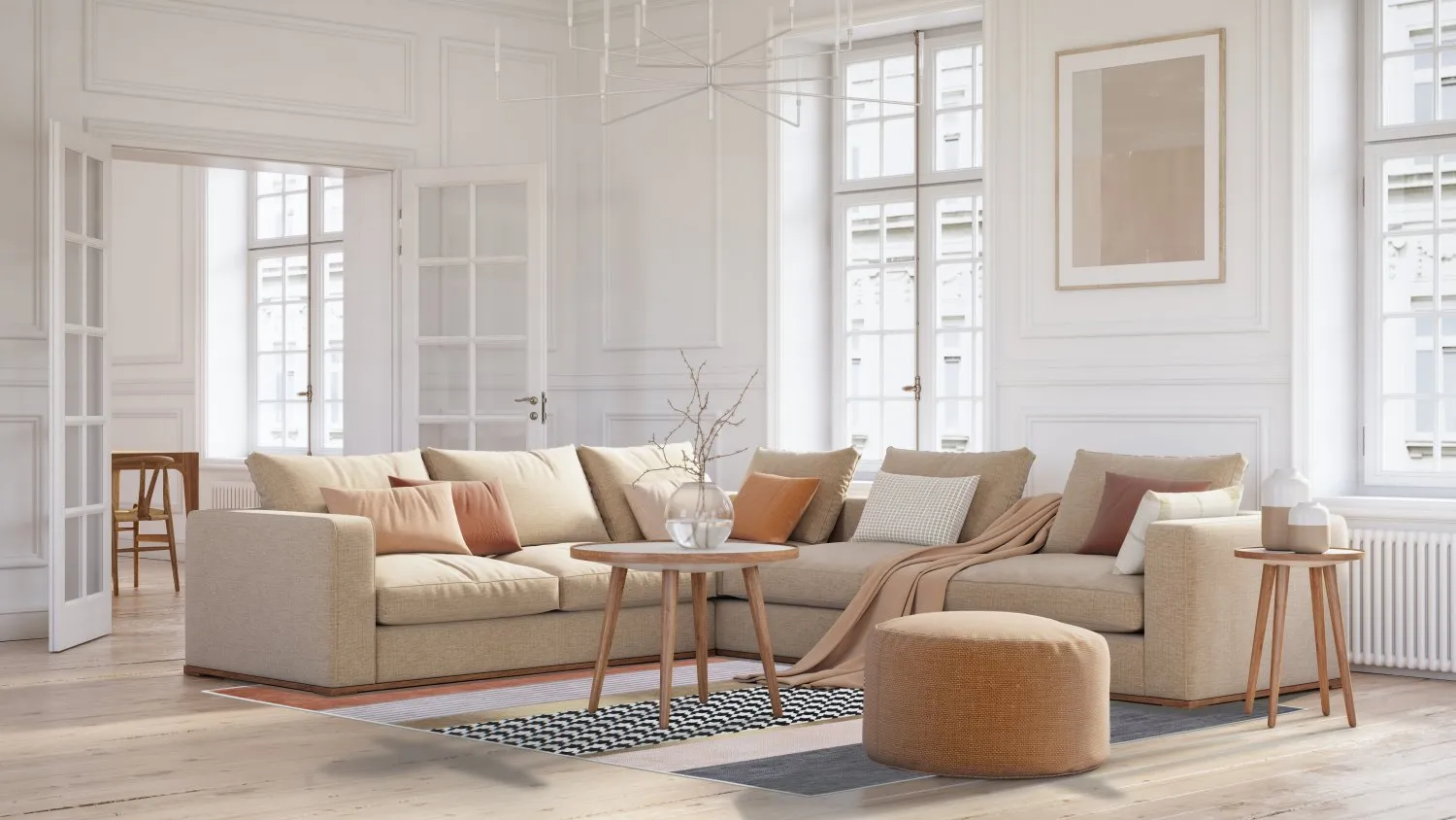 Wilton-tæppe - Esme (orange/multi)