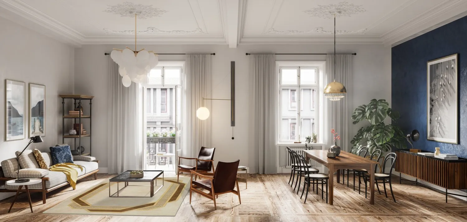 Wilton-tæppe - Olympia (beige/brun)