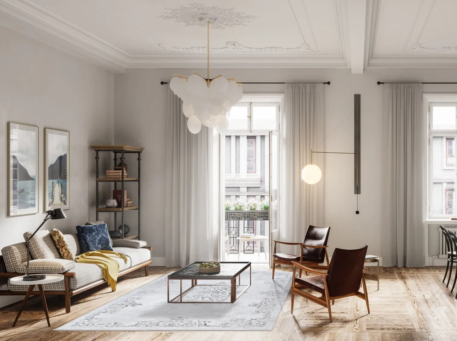 Wilton-tæppe - Santi (lysegrå)