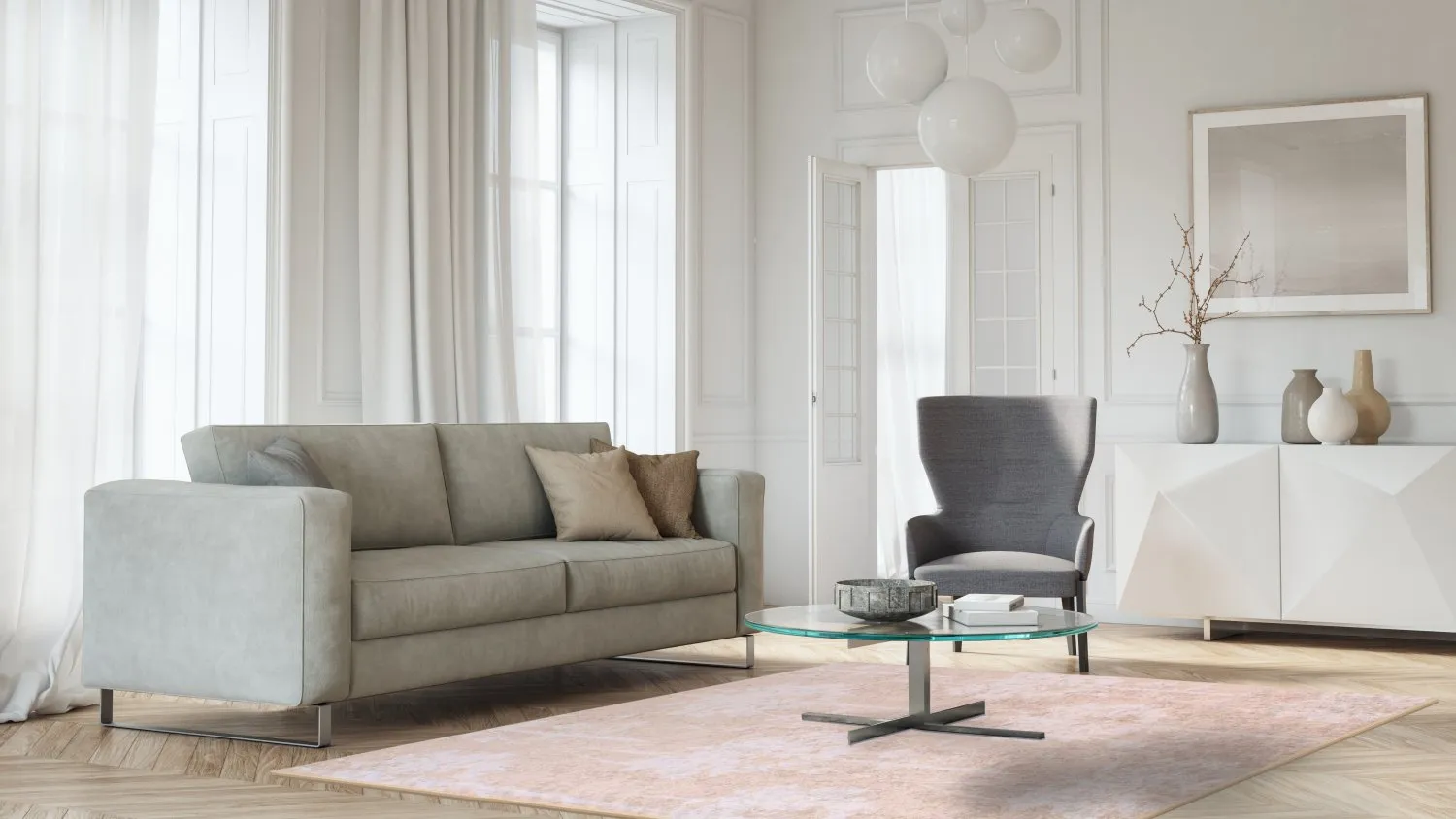 Wilton-tæppe - Ruth (lysebeige)