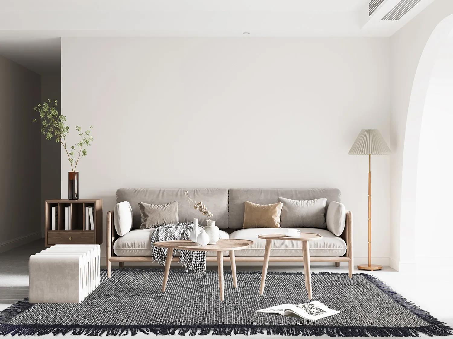 Uldtæppe - Pike (sort)