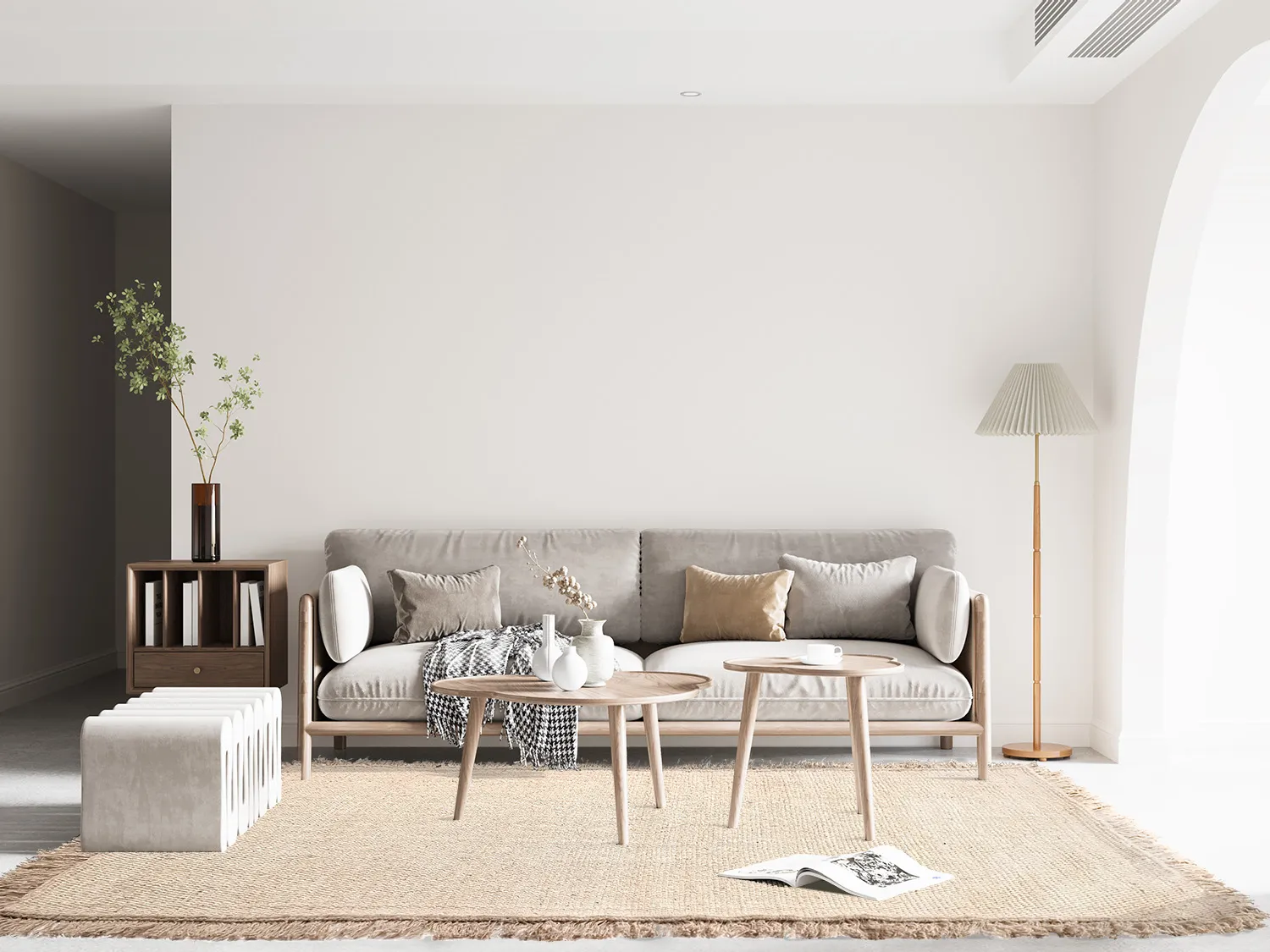 Uldtæppe - Pike (beige)