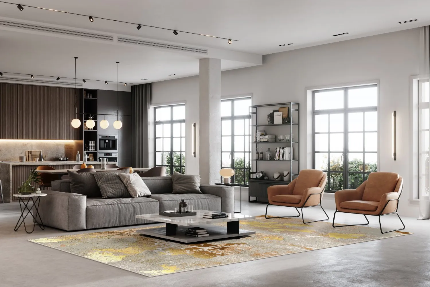 Wilton-tæppe - Elena (beige/guld)