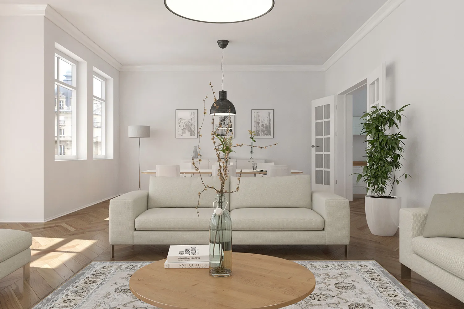 Wilton-tæppe - Adeleine (beige)