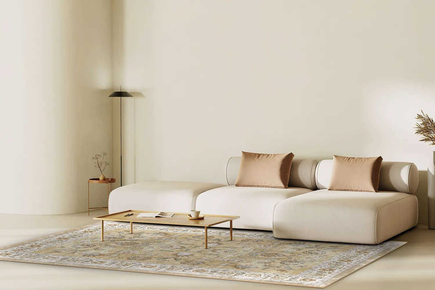 Wilton-tæppe - Adeleine (ochra)