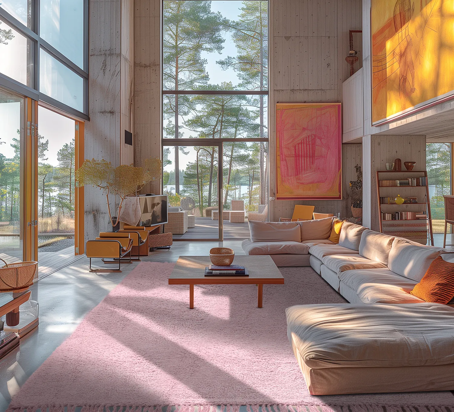 Ryatæpper - Alba Natural Cotton Shaggy (lyserød)