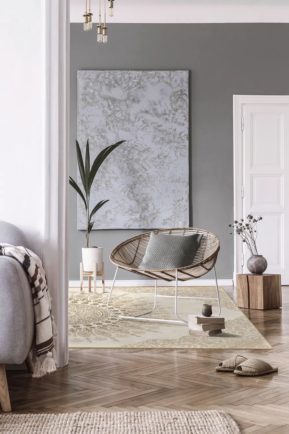 Wilton-tæppe - Sandrigo (beige)