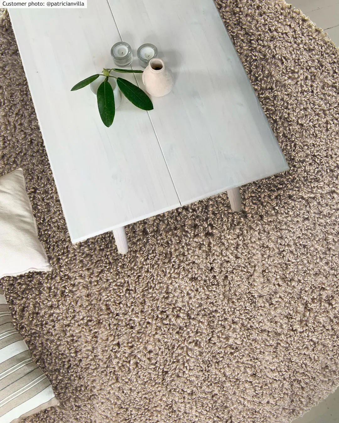 Runde tæpper - Antuco (brun)