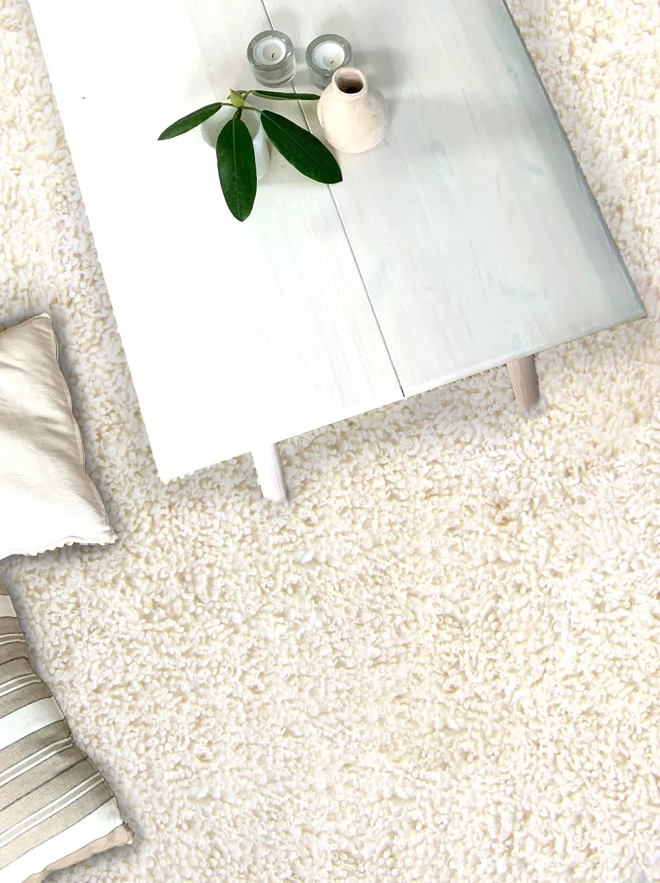 Runde tæpper - Antuco (hvid)