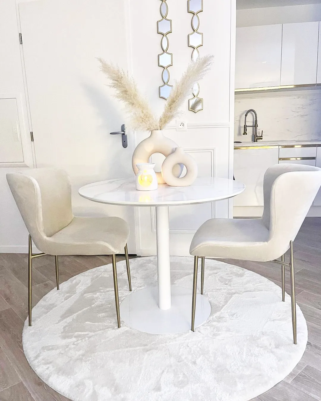 Runde tæpper - Frutillar (offwhite)