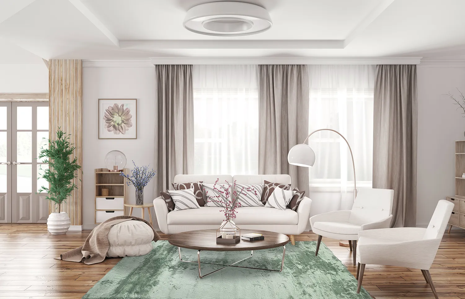 Ryatæpper - Aranga Super Soft Fur (grøn)