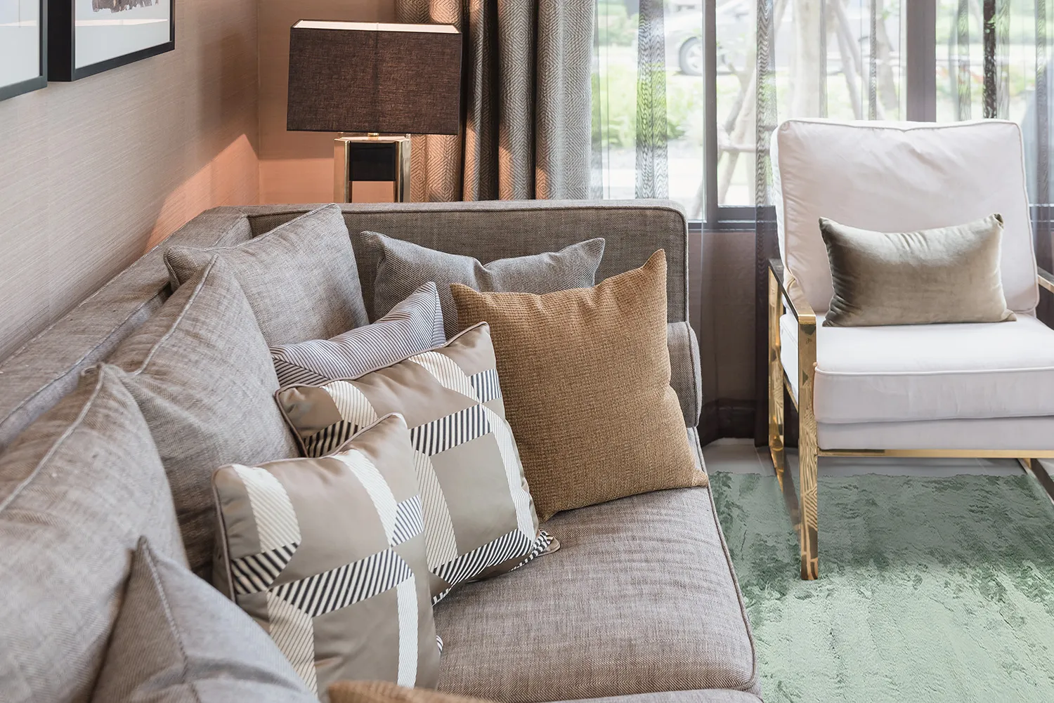 Ryatæpper - Aranga Super Soft Fur (grøn)