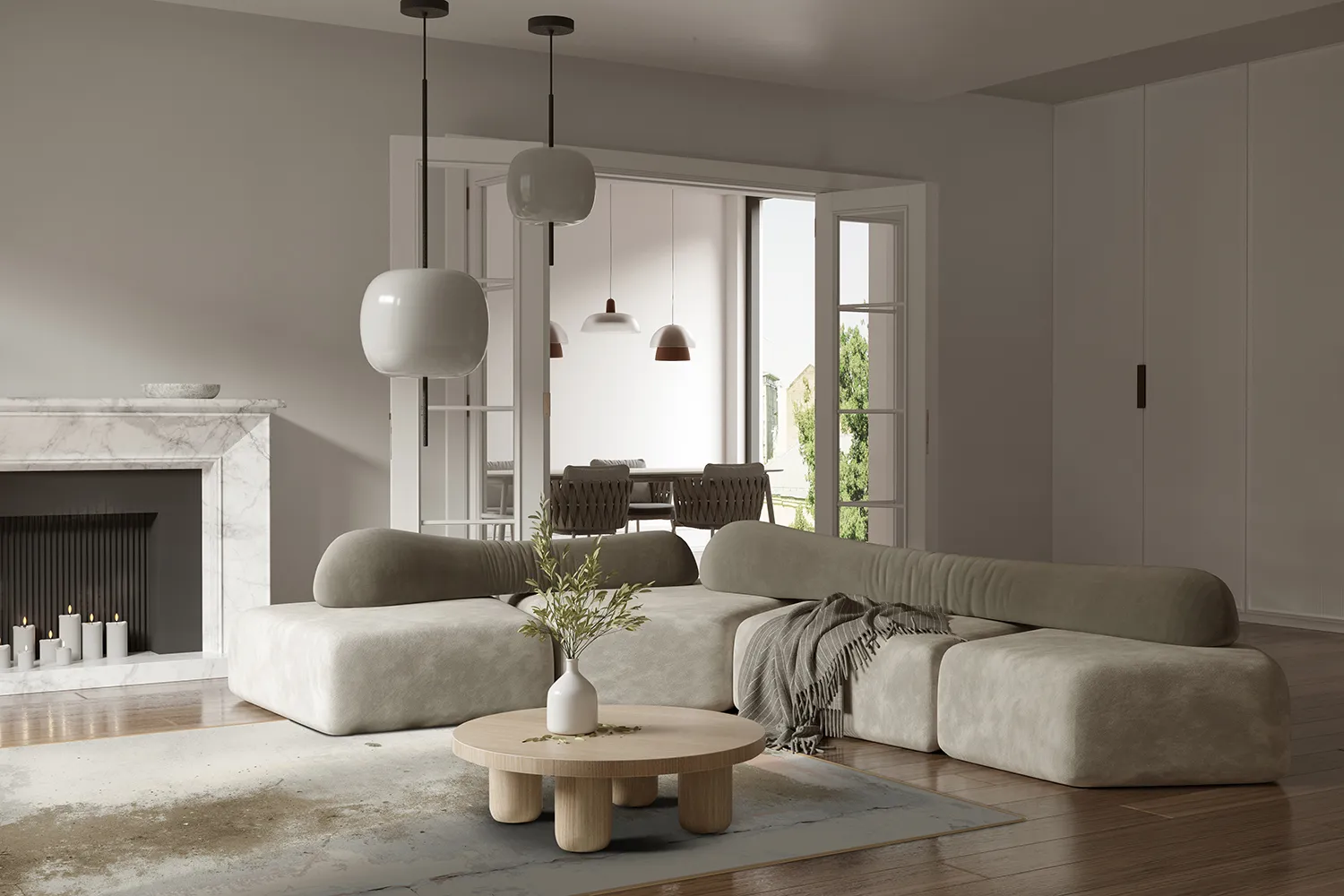 Wilton-tæppe - Aurelia (beige)