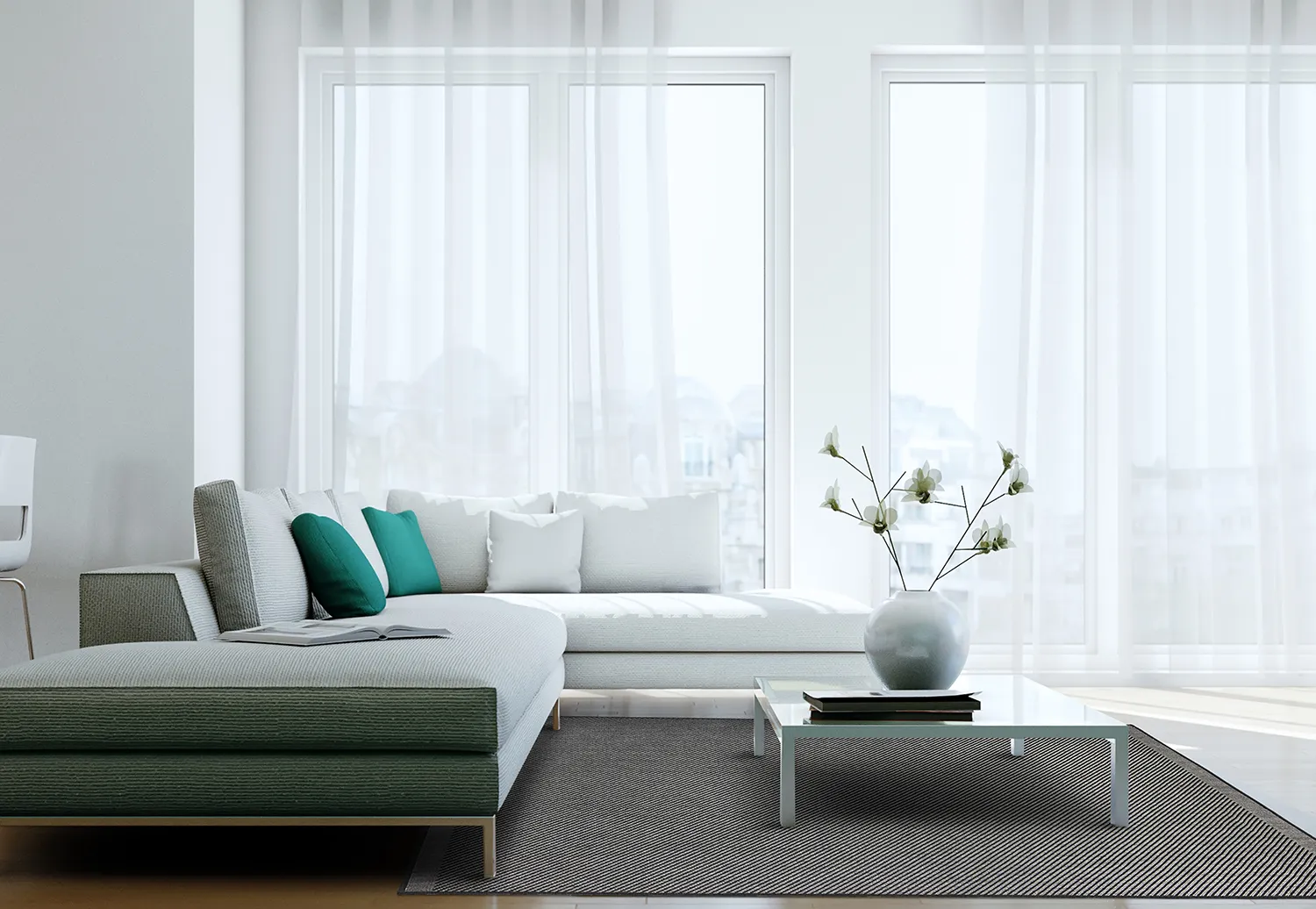 Tæpper til indendørs/udendørs brug - Bennett (sort)