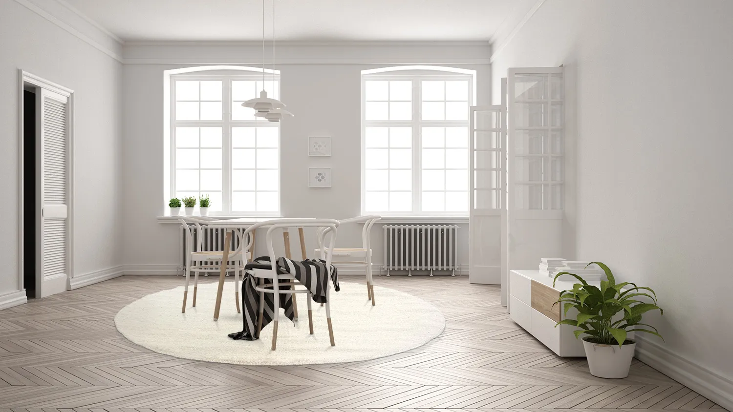 Runde tæpper - Bibury (cream)