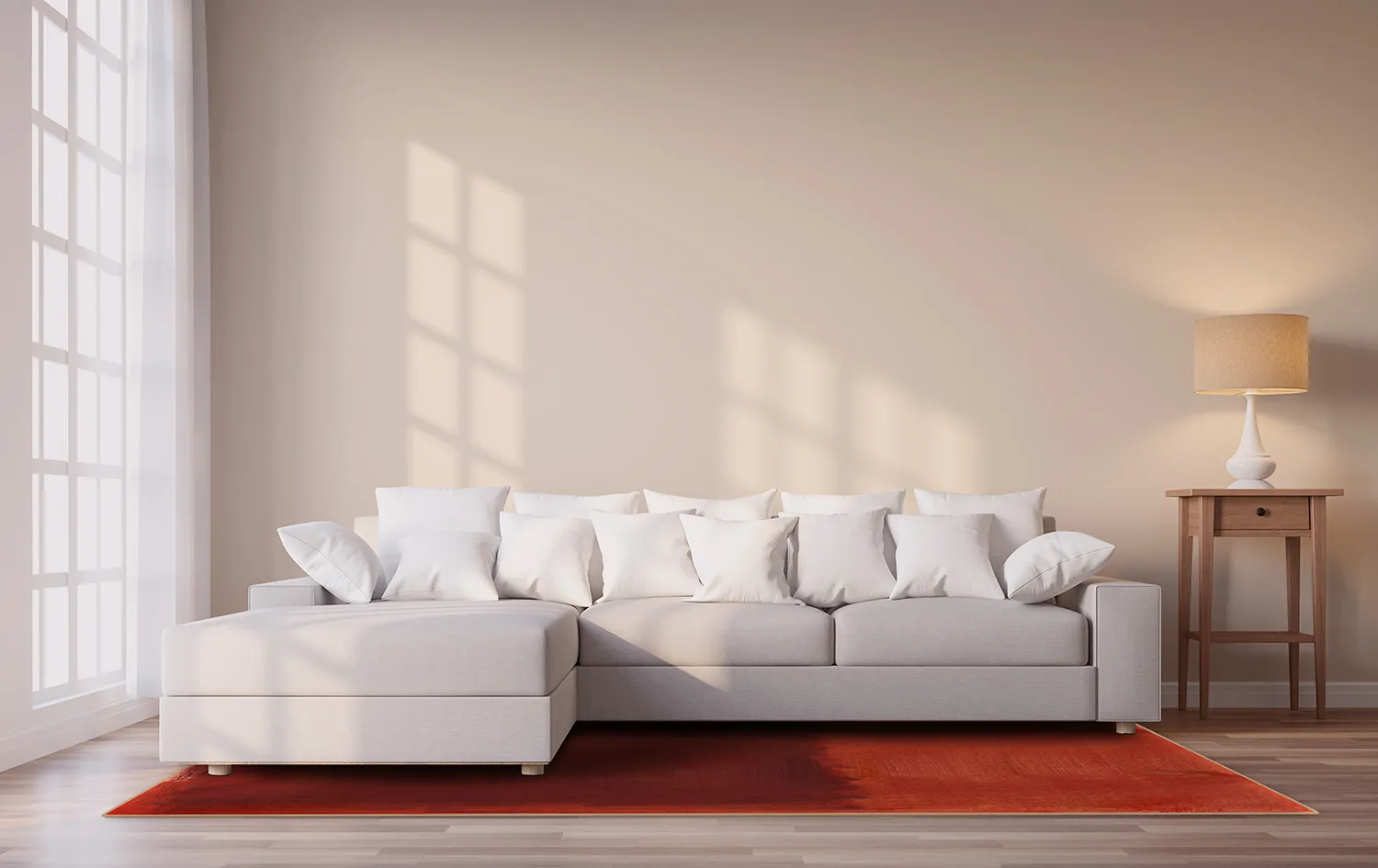 Wilton-tæppe - Bidarray (rød)