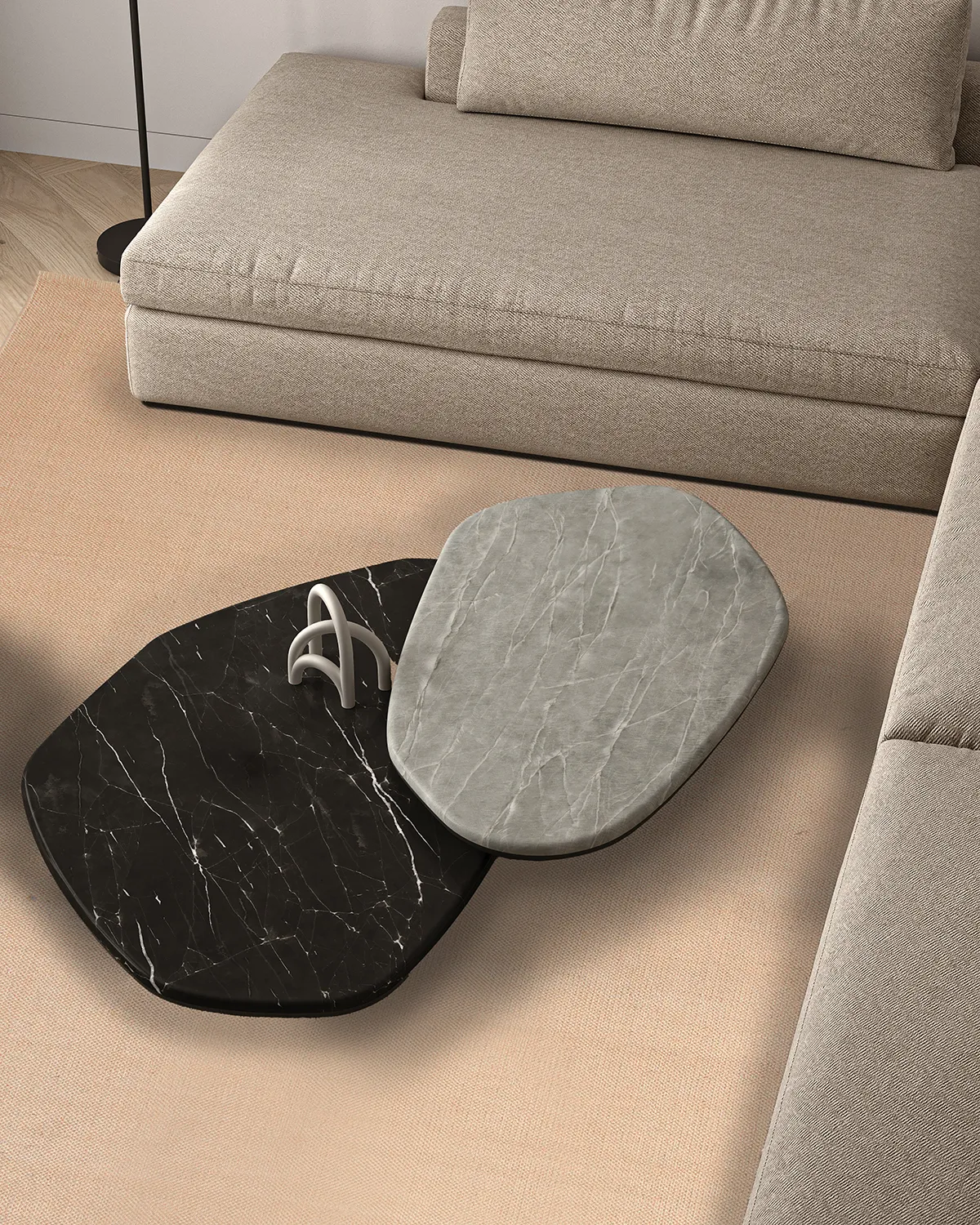 Bomuldstæppe - Billie (beige)