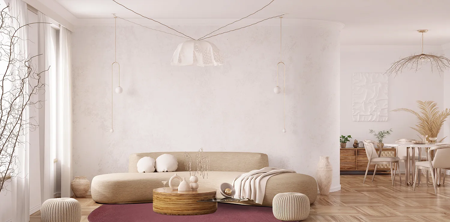 Bomuldstæppe - Billie (bordeaux)