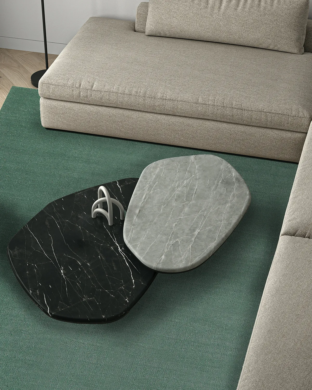 Bomuldstæppe - Billie (grön)