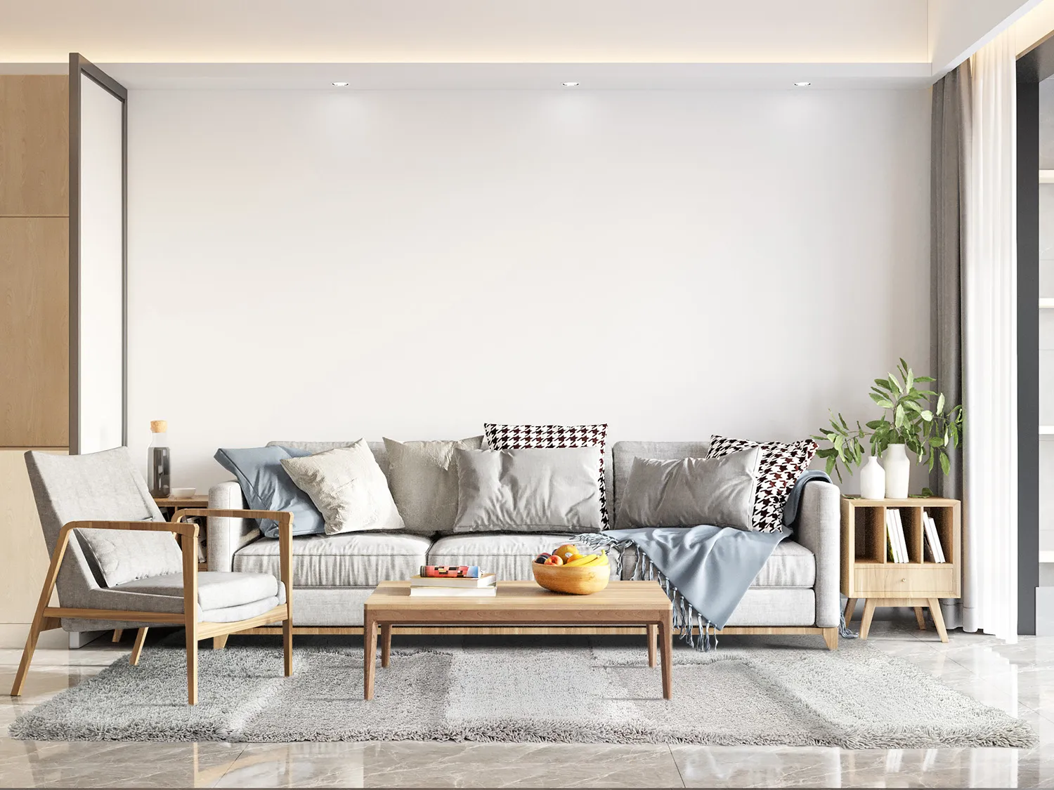 Ryatæpper - Cannes (grå)