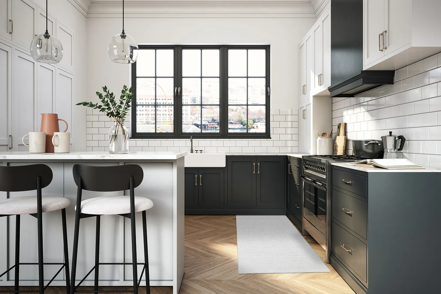 Plasttæpper - Chelsea (lysegrå)