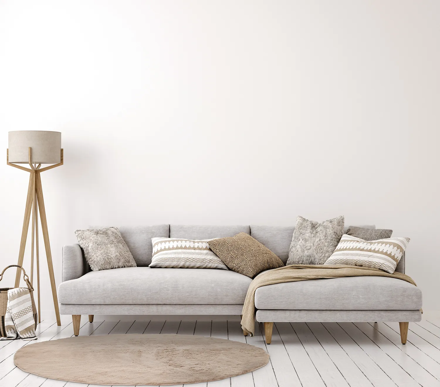 Runde tæpper - Cloud Super Soft (taupe)