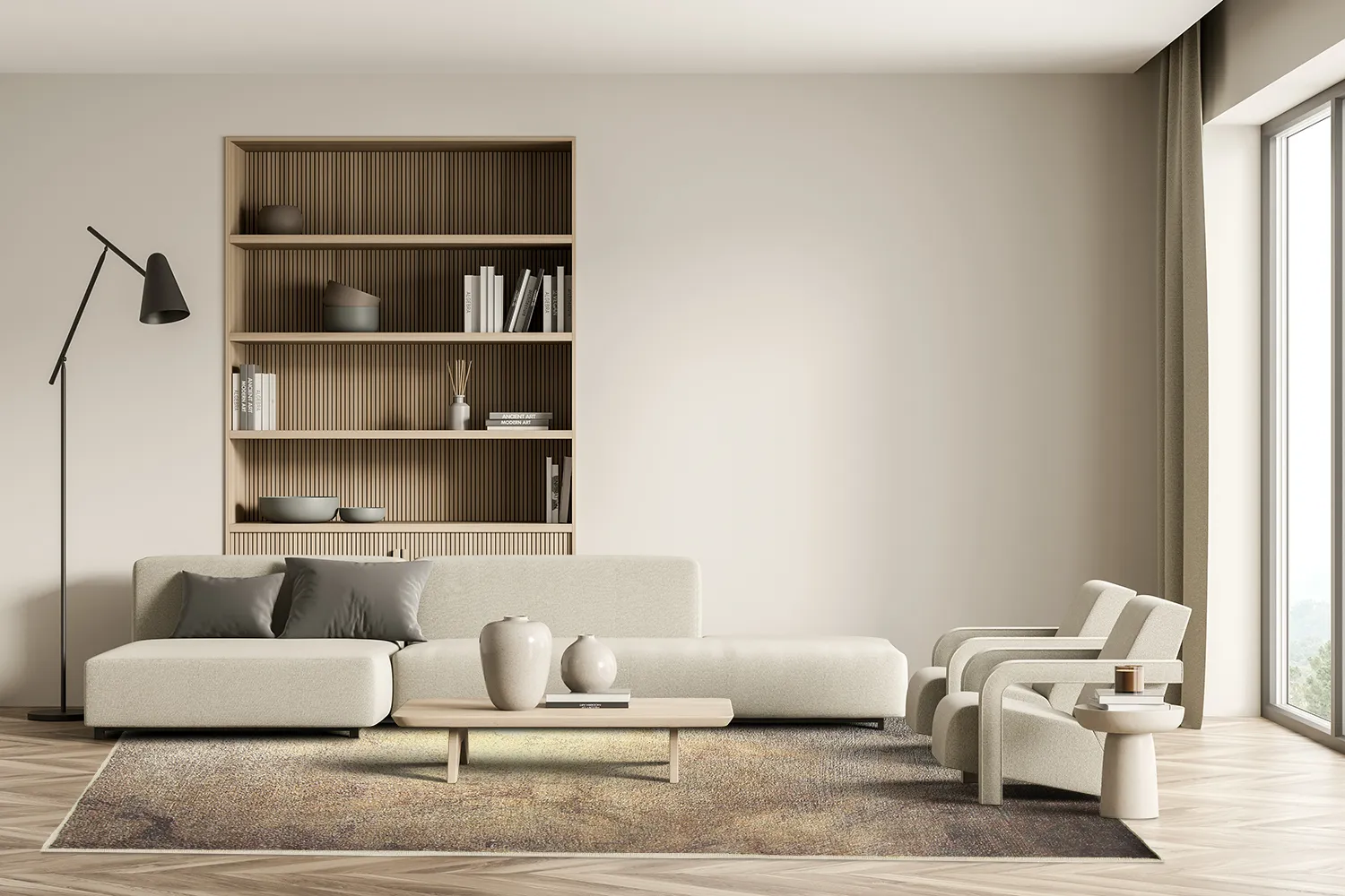 Wilton-tæppe - Oristano (brun/guld)