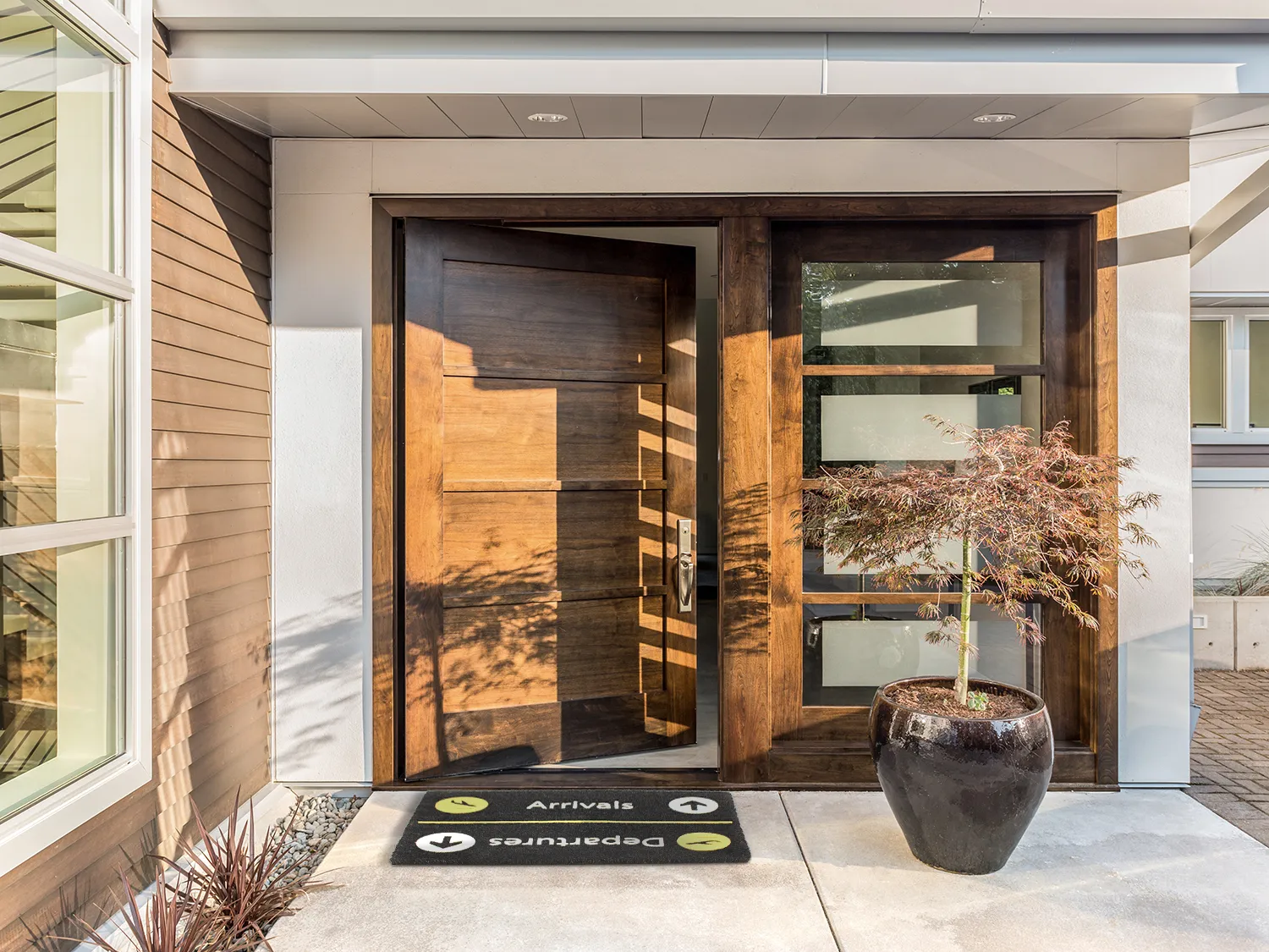 Dørmåtte - Airport (svart)