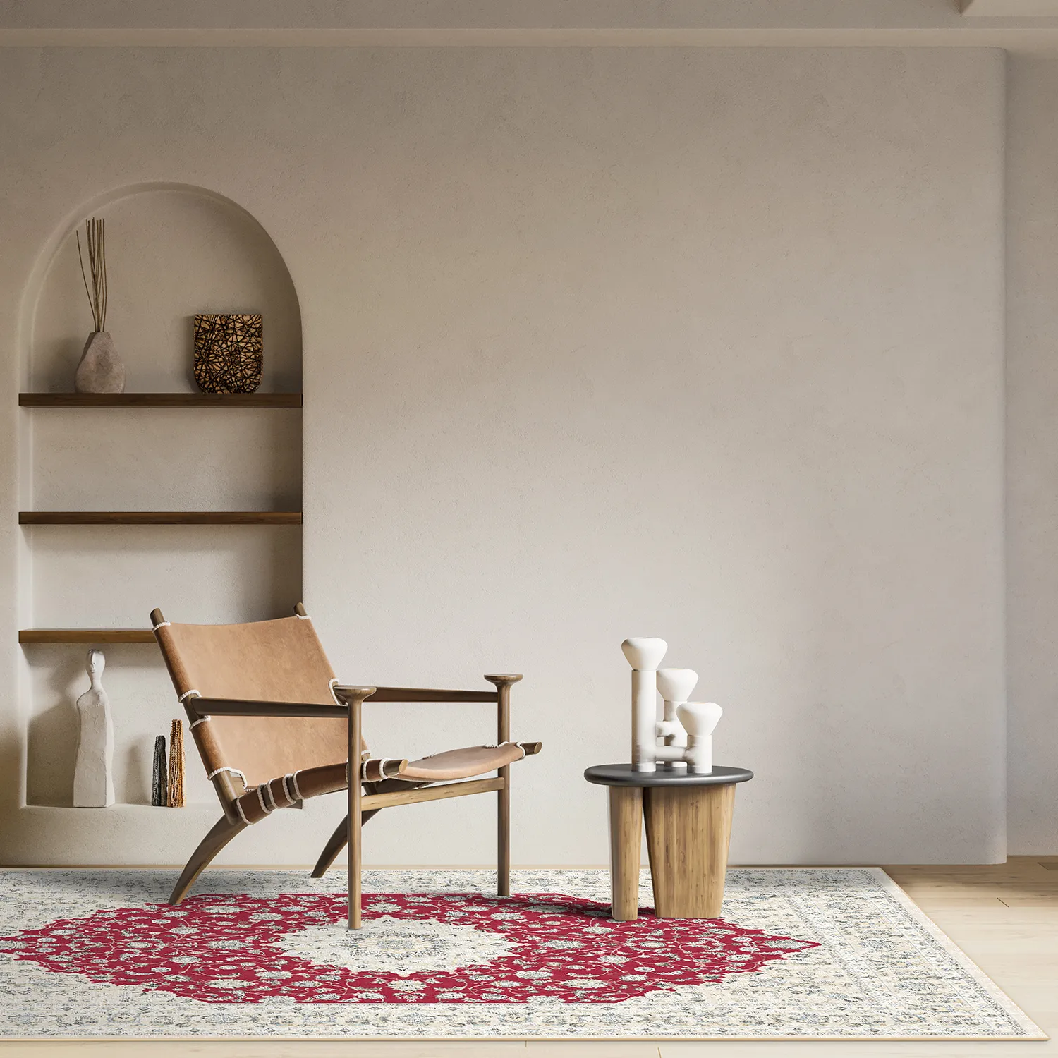 Wilton-tæppe - Arabella (rød)