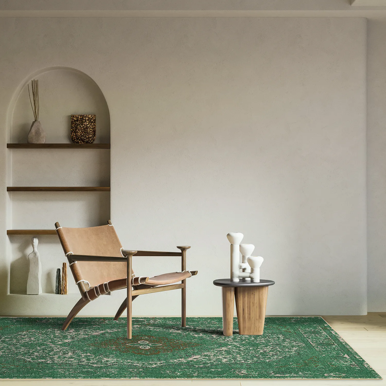 Wilton-tæppe - Lainey (grøn)