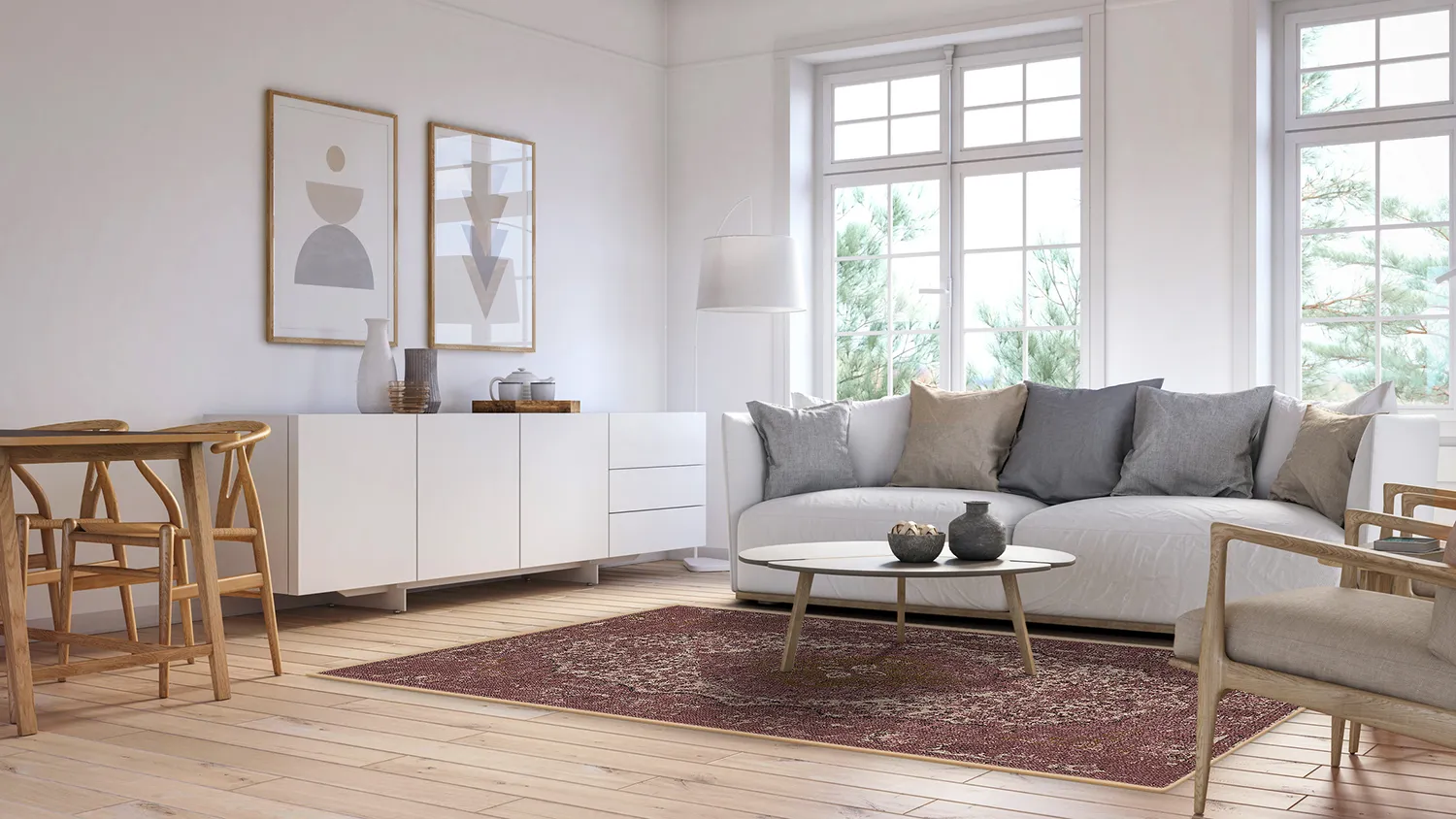 Wilton-tæppe - Lainey (rød)