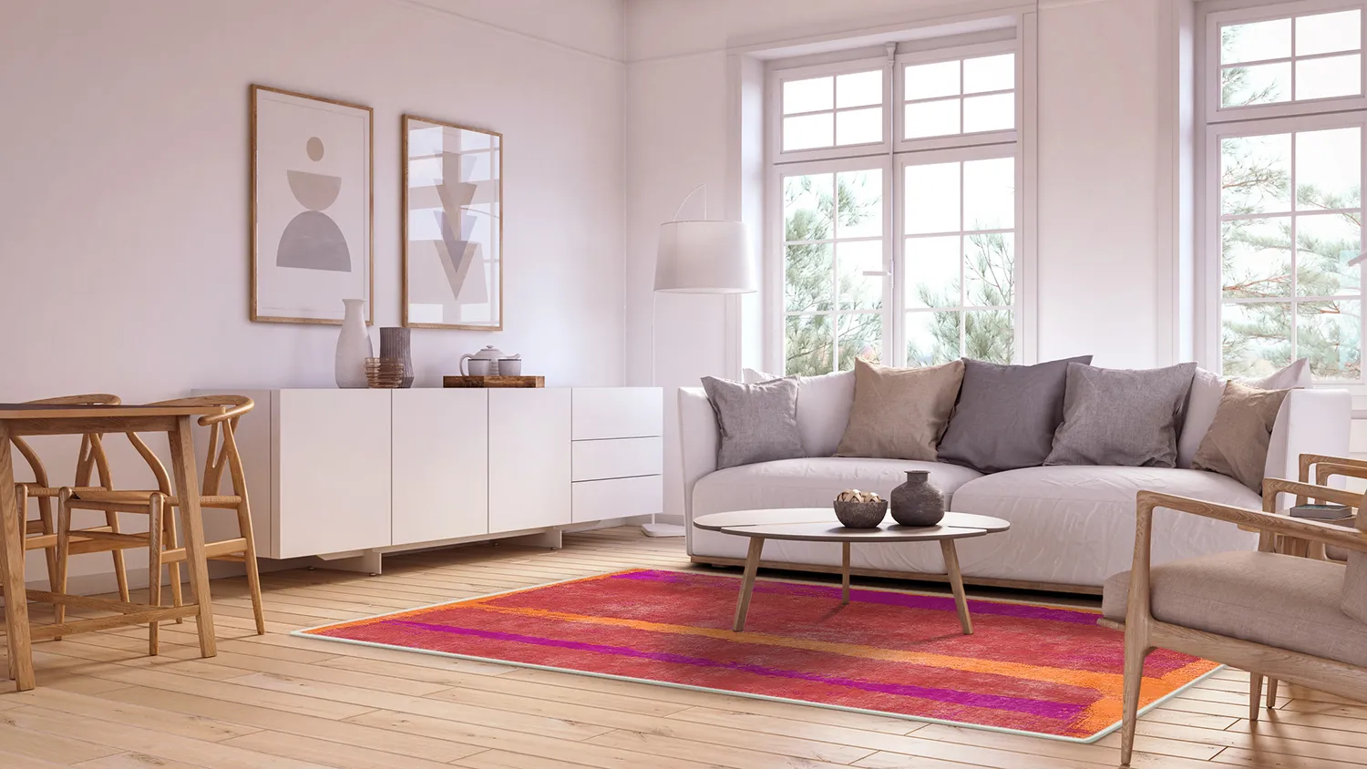 Wilton-tæppe - Asti (rød)